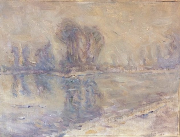 Seine in Winter (after Monet)