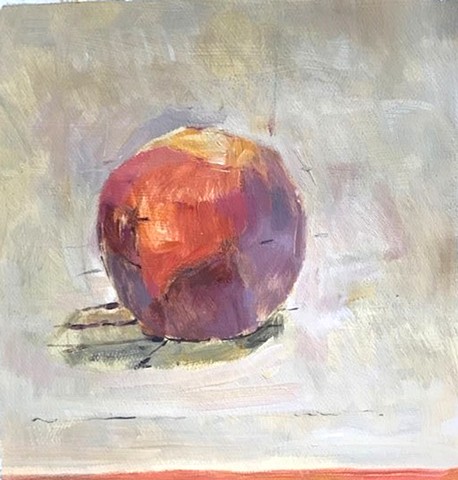 Study of a Peach (after Uglow)