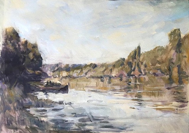 A Bend in the Seine (after Sisley)