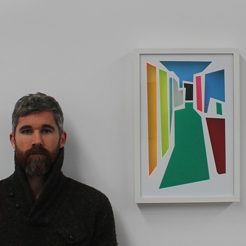 Matthew Thorley. Melody Smith Gallery image with the artist. 2013