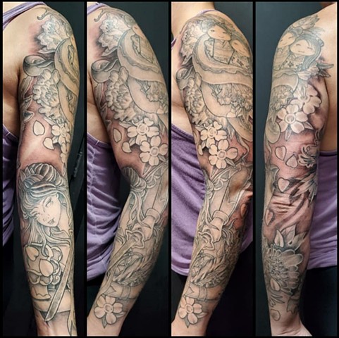 All Rights Reserved By Shauna Fujikawa Stickles- Japanese sleeve