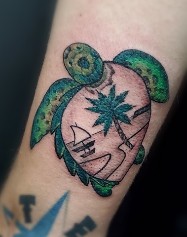 All Rights Reserved By Shauna Fujikawa S. Hope Tattoos & Art - Sea turtle Guahan