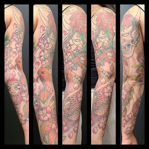 All Rights Reserved By Shauna Fujikawa S. Hope Tattoos & Art - Japanese sleeve