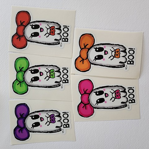 BOO! Set of 5 stickers