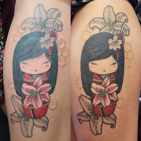 All Rights Reserved By Shauna Fujikawa S. Hope Tattoos & Art - Kokeshi