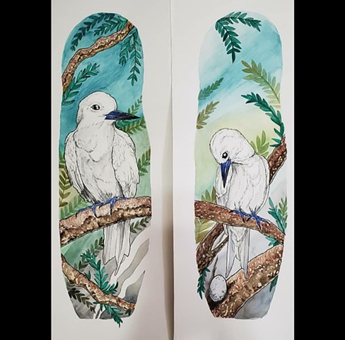 All Rights Reserved By Shauna Fujikawa Stickles Tattoos & Art- Fairy Tern Bird