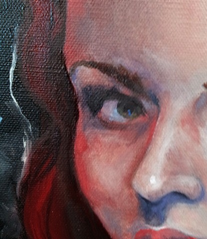 oil painting, painting, fine art, scleritis, portrait, detail, traditional, eye, eyeball, medical, anatomy, scleritis