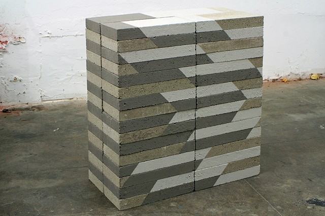 One Stack of Two Gray Diagonals 