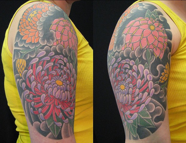 Custom Japanese Tattoo Sleeve Oklahoma