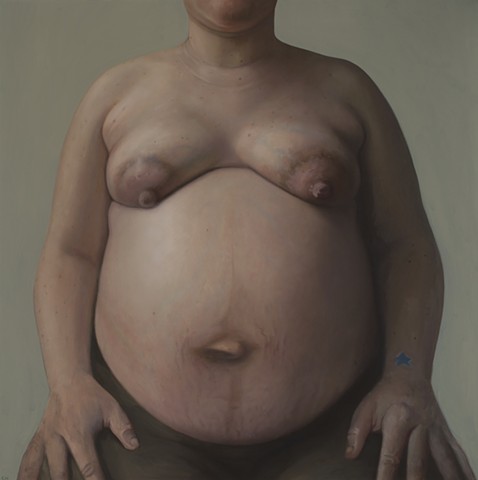 Portrait of Lyz, seven months pregnant.
