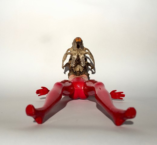 beaver, red legs, me too, conceptual female art
