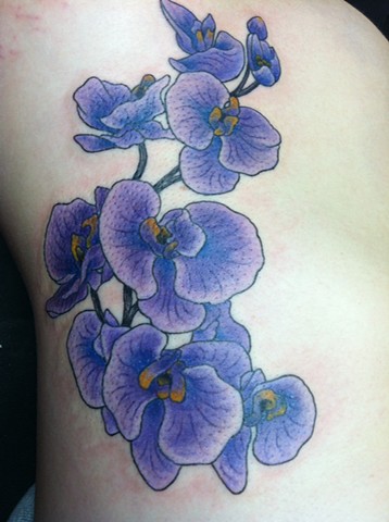 Orchid Tattoo by Cindy Burmeister