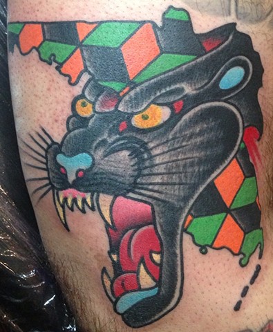 Florida Panther Tattoo by Greg Christian