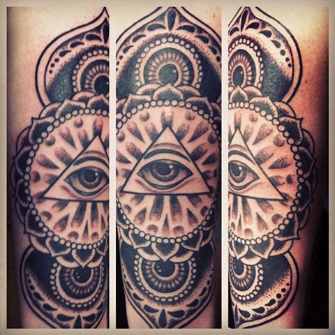 Mandala Eye Tattoo by Mike Hutton
