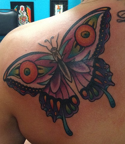 Butterfly Tattoo by Mike Hutton