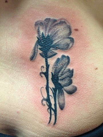 Flower Tattoo by Cindy Burmeister