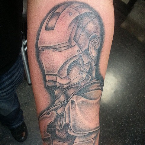 Iron Man Tattoo by Mike Hutton