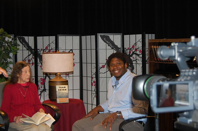 On the set of LAWRENCE CA-TV/Books & Authors, Lawrence, MA