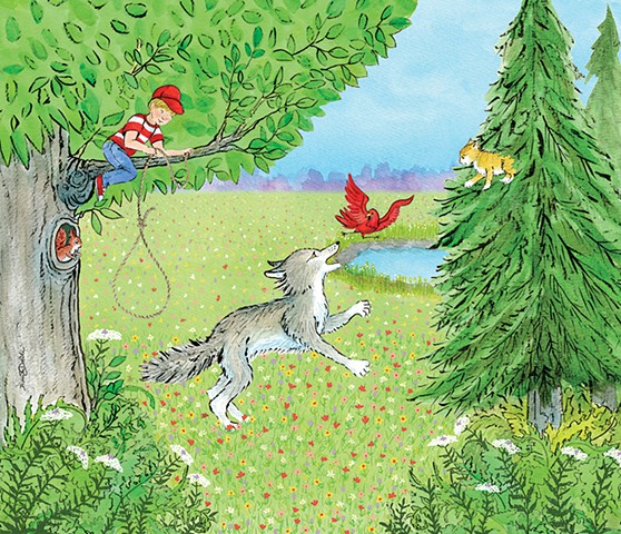 Peter and the Wolf - the Illustration!