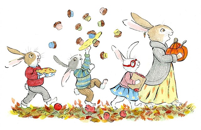 Autumn Bunny Parade