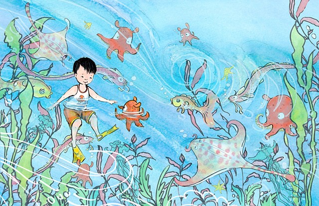 Boy meets octopus and other sea critters