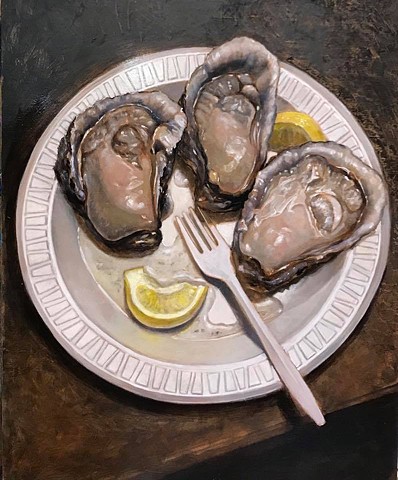 3 oysters at 5 o'clock