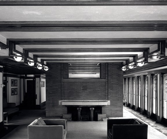 Robie House Living Room and Fireplace 