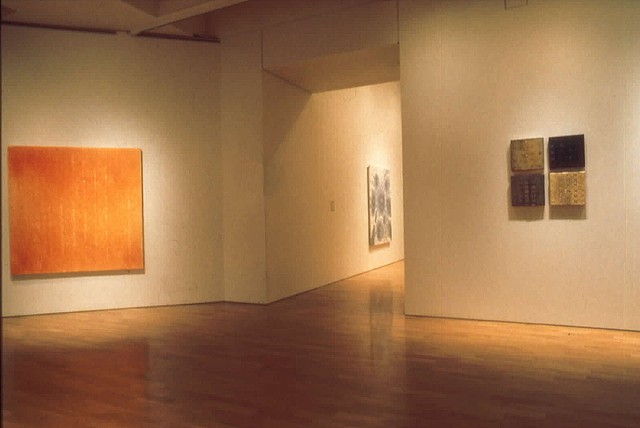 Installation of paintings in Perspective '96, Art Gallery of Ontario