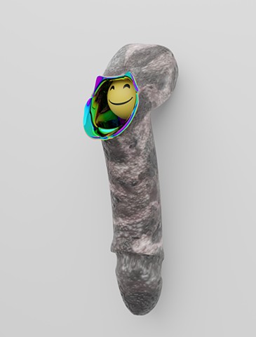 Zombie Penis Mummy Bag with Iridescent Lining