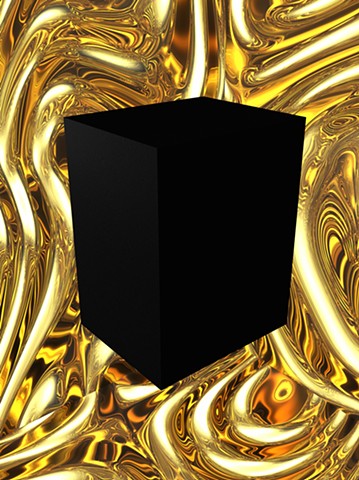 Black Cubit In Golden