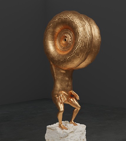 Kinda Pyramid with Snail Man