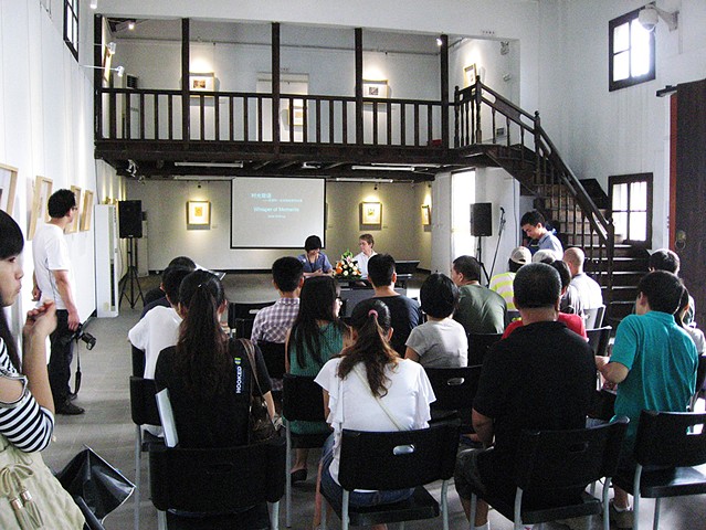Artist lecture at exhibition