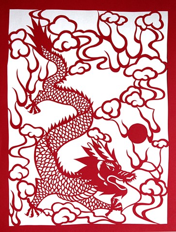 papercut dragon