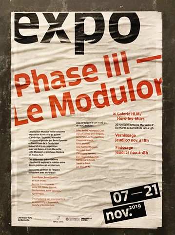 Phase III - le Modulor   Galerie HLM, Marseille, 2019