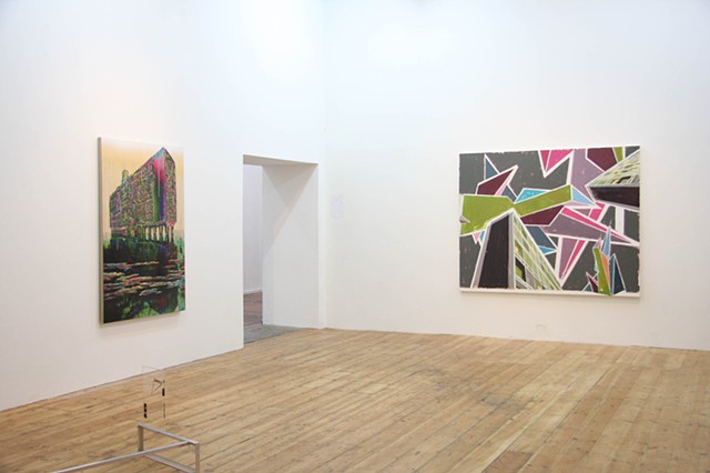 'Reconstructing the Old House'
Nunnery Gallery, London
Installation shot 1
Left-Right: Gordon Cheung, Benet Spencer