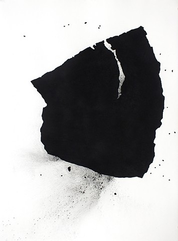 Kathleen Thum, Carbon Series Drawings, Charcoal on Paper, contemporary Drawing, works on paper, coal mining, climate change
