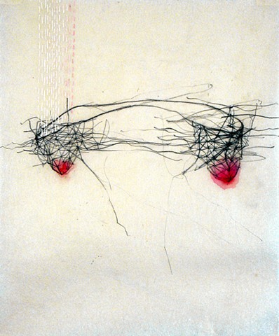 System Series drawing of body systems by Kathleen Thum