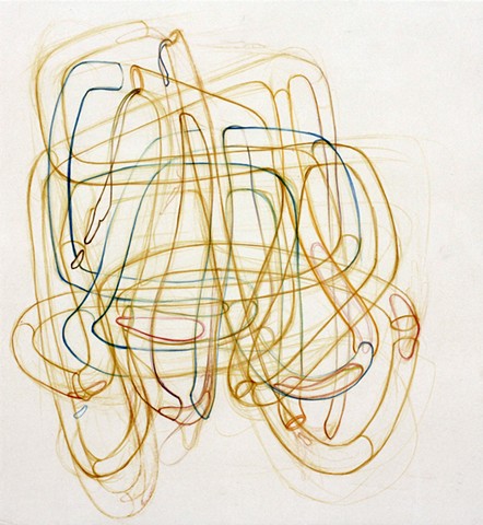 Biomorphic Abstract Drawing by Kathleen Thum