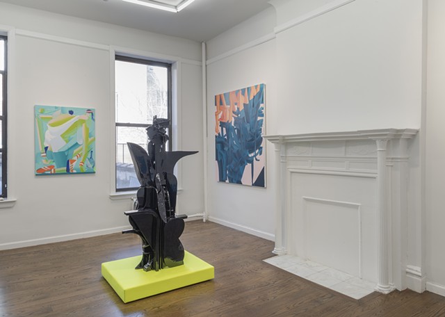 Installation view of ABOVE GROUND POOL at Johannes Vogt Gallery, NYC