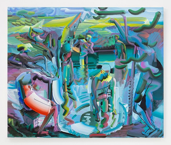 Bathers at the Blue Hole