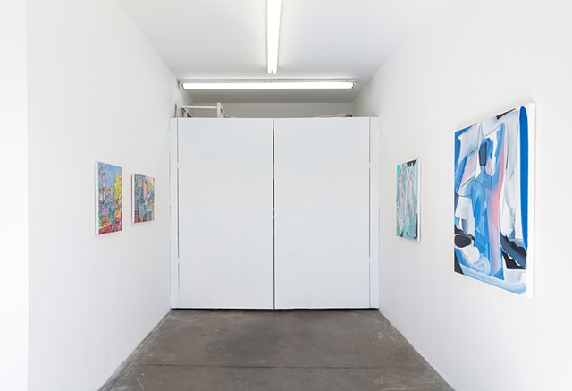 Installation view, ECSTATIC TIME, Five Car Garage February 12 - March 19, 2022
