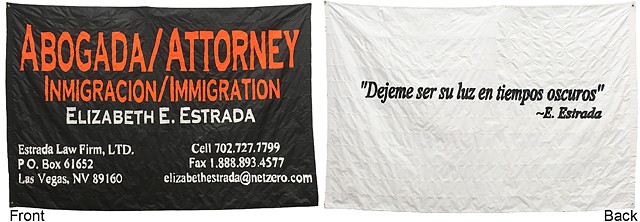 Abogada/Attorney (both sides of flag)
