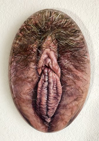 Vulva painting, labia painting, feminist art, body positive art, vagina art