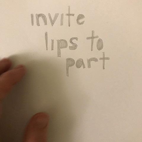 invite lips to part
