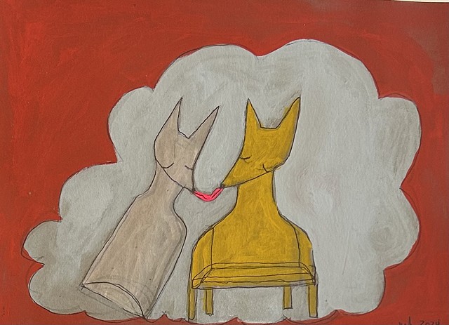 Bottle Fox and Chair Fox From Cloud Kisses