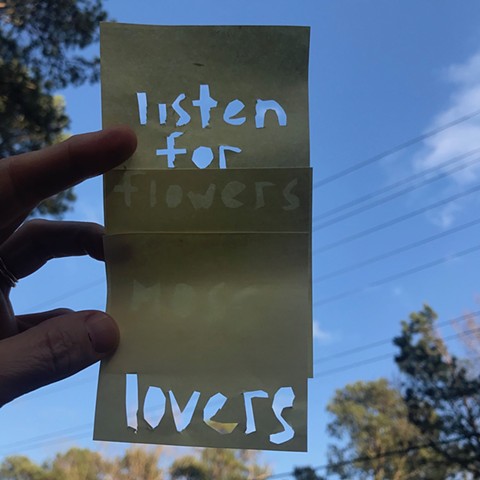 listen for lovers sticky note