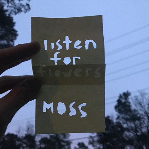 listen for moss sticky note (with Julie Thomson)