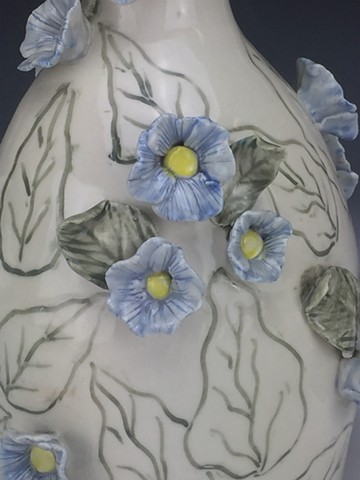 Blue Flower Vase (Detail)