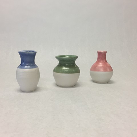Duel Color Vases