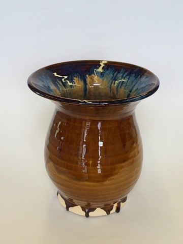 Motted Brown Vase